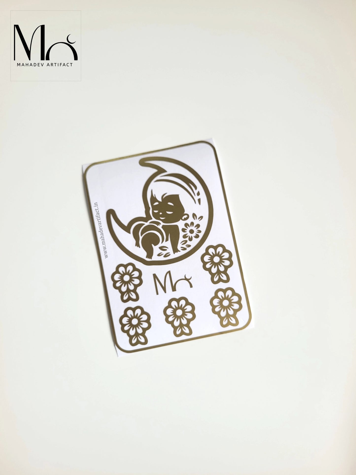 Baby moon Stencil | Single hand | Single Use