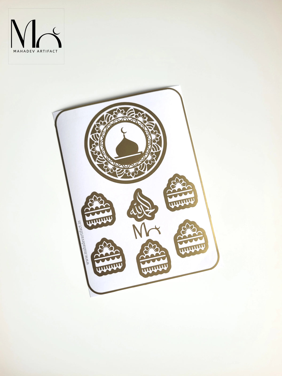 Sajda Mandala Stencil | Single Hand | Single Use