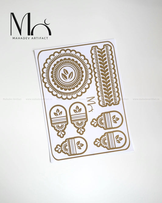 Mahadev Artifact – Leaf Mandala Bloom | Single Hand | Single Use