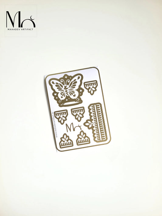 Butterfly KID Henna stencil | Single Hand | Single Use