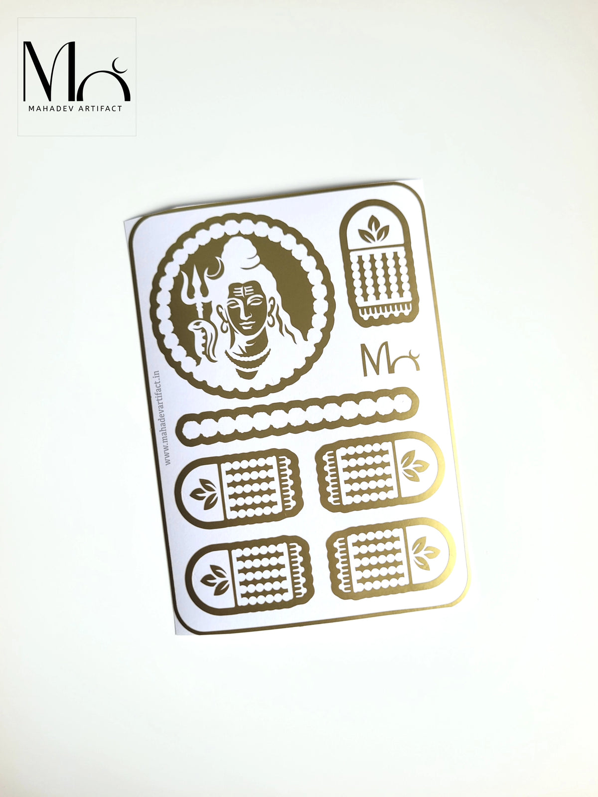 Lord Shiva Henna Stencil | Single Hand | Single Use