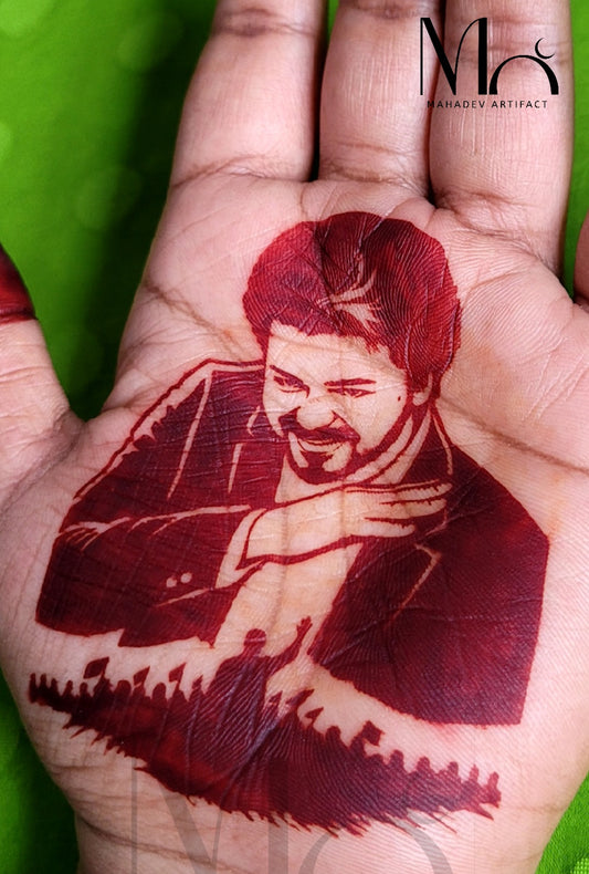 Thalapathy CM Vijay stencil